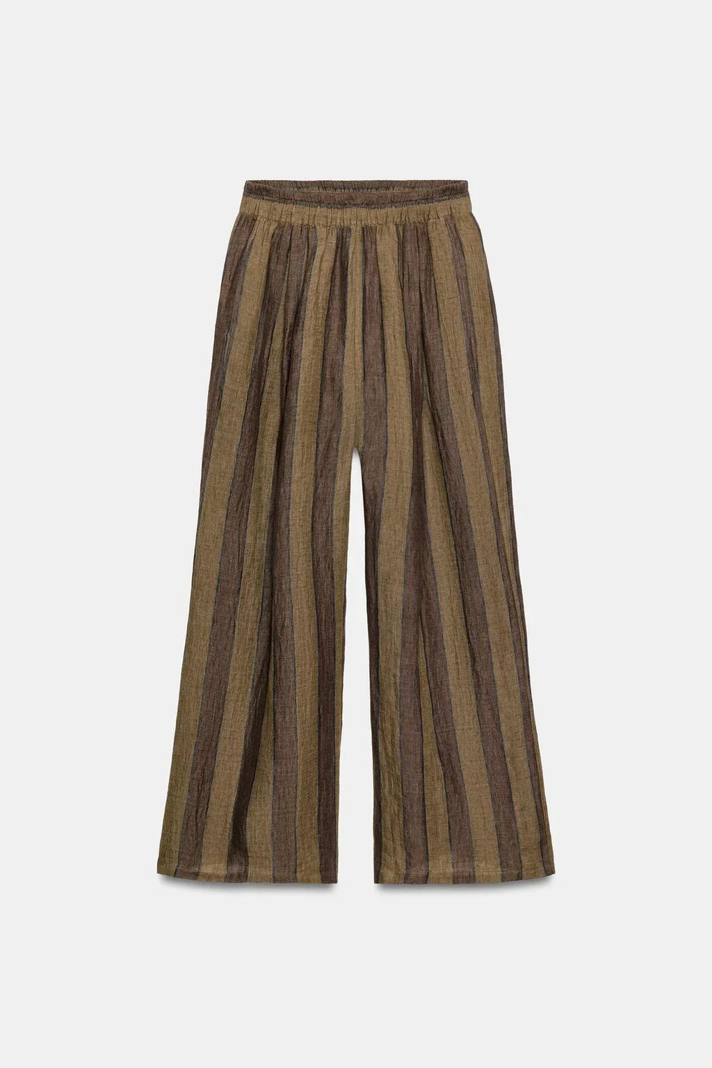 Sonia | Conjunto halter de lino a rayas con pantalón alto