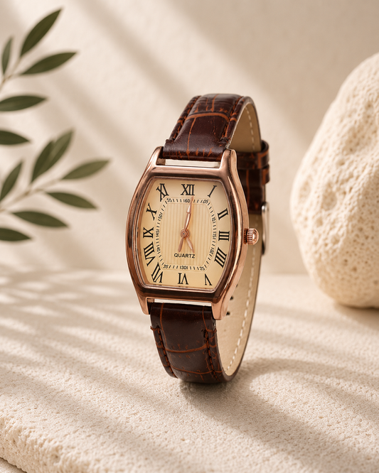 Aurelia Reloj Vintage con Correa de Cuero