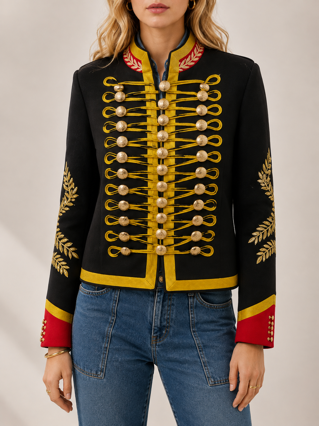 Celia Chaqueta estilo Napoleón Bordada
