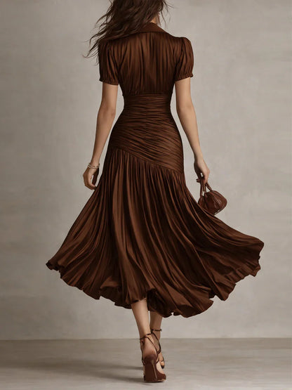 Adriana | Vestido midi a rayas retro