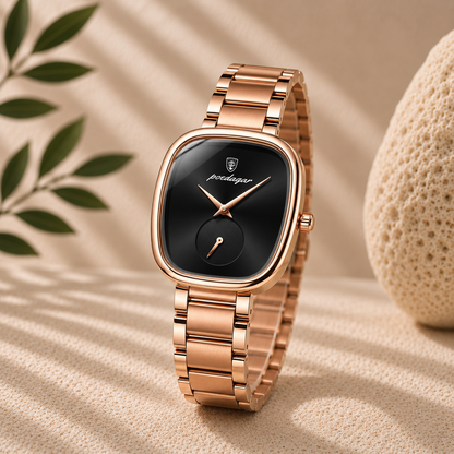 Celeste Reloj Elegante de Acero Inoxidable