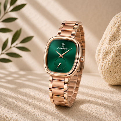 Celeste Reloj Elegante de Acero Inoxidable