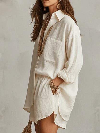 BIANCA · CONJUNTO BOHO DE LINO