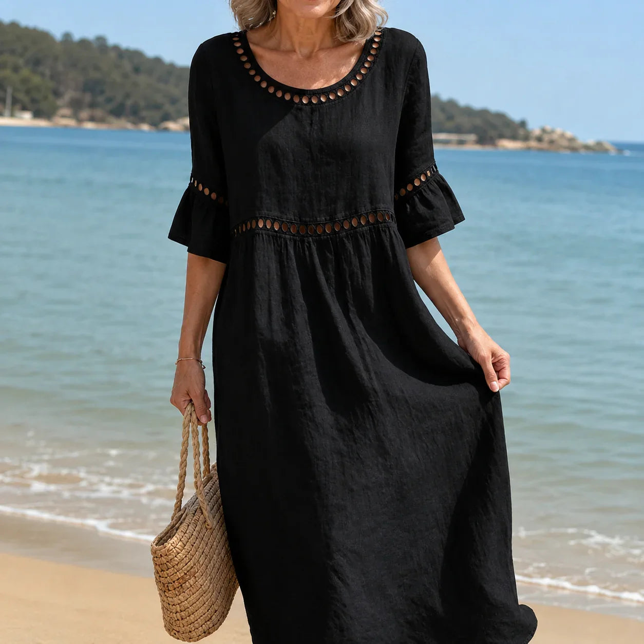 Hélène | Vestido largo de lino