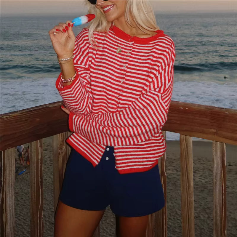 Aitana Cárdigan Holgado de Rayas