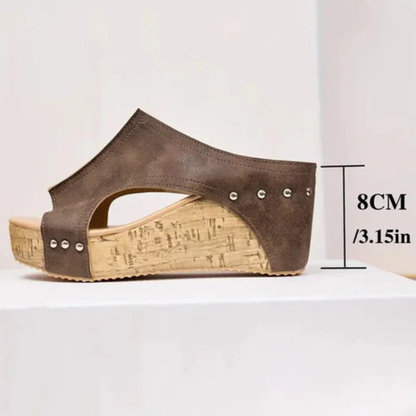 MELISSA | Sandalia de alta calidad con tacón de cuña