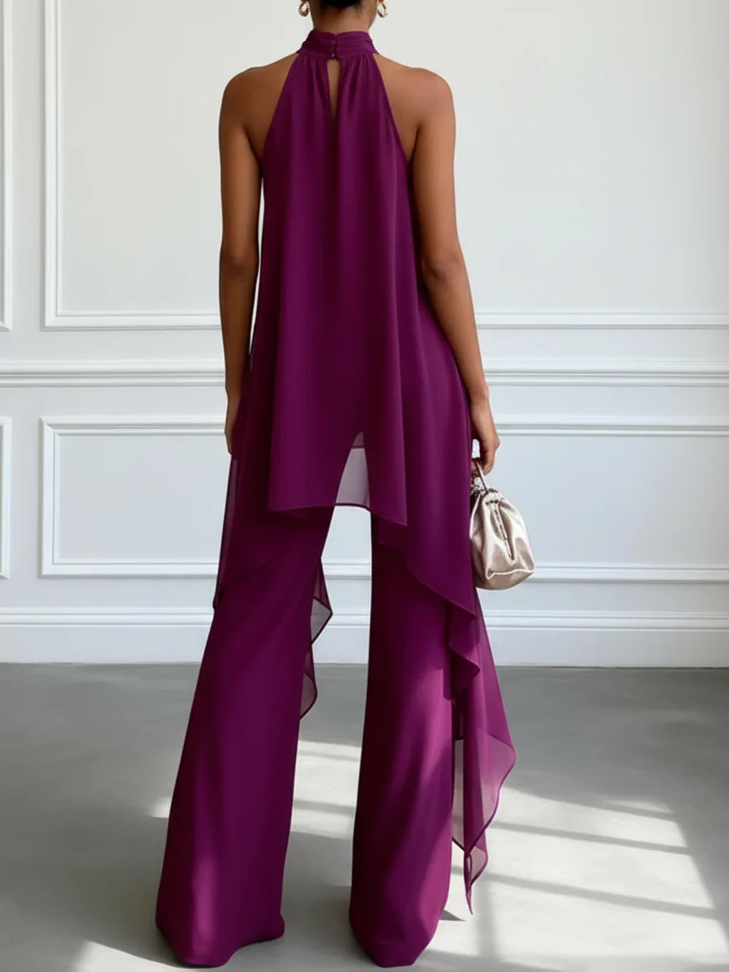 CLARA - Conjunto Elegante Cuello Halter
