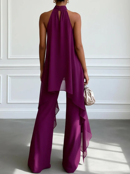 CLARA - Conjunto Elegante Cuello Halter