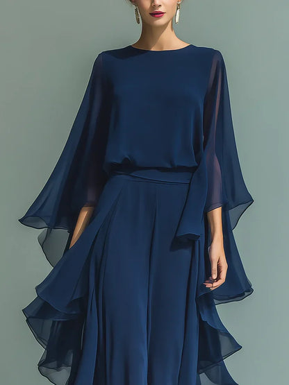Aurora | Elegante conjunto de gasa con volantes