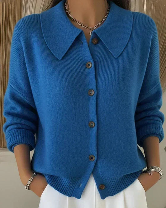 Vega | Chaqueta de Punto con Cuello Camisero