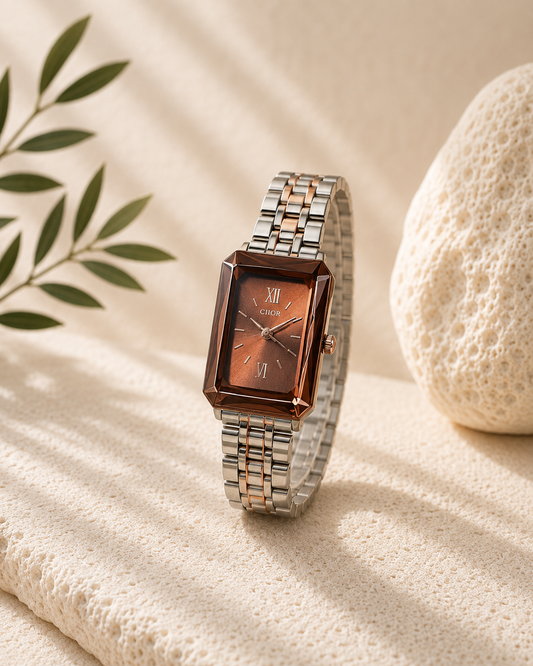Celia Reloj Retro de Acero Inoxidable