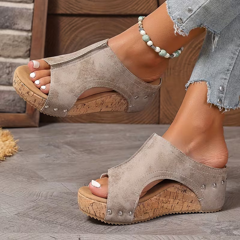MELISSA | Sandalia de alta calidad con tacón de cuña