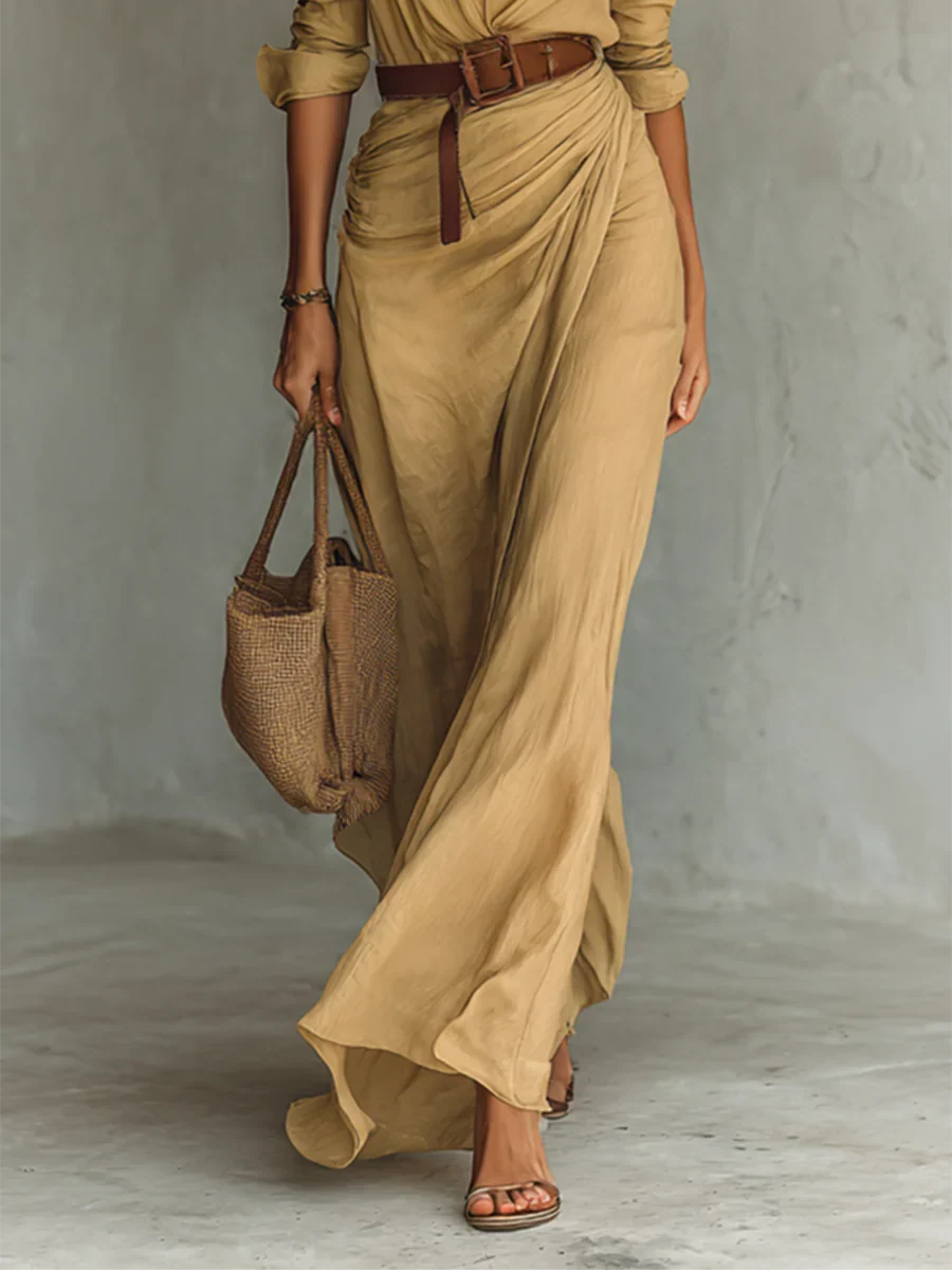 Gracia | Vestido Maxi con Cinturón