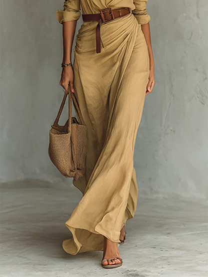 Gracia | Vestido Maxi con Cinturón