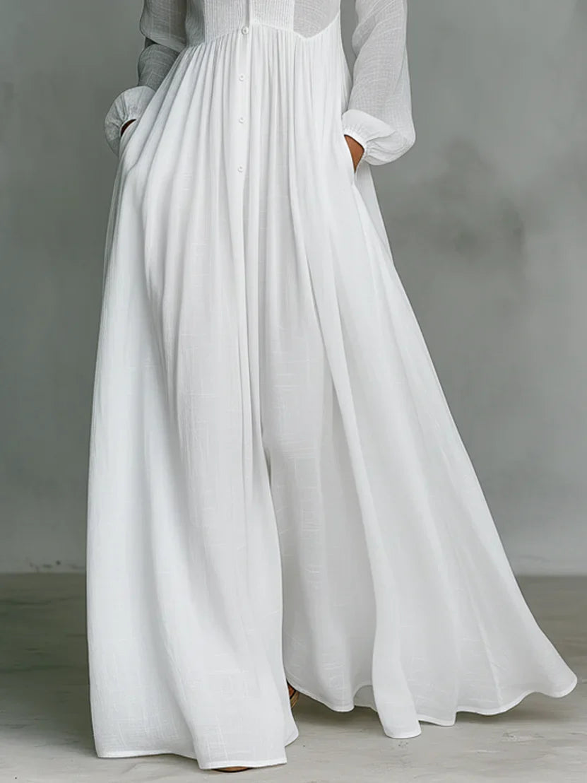 Ana | Vestido Maxi con Cuello Alto