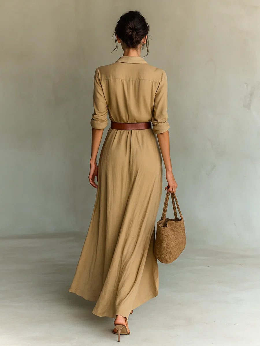 Gracia | Vestido Maxi con Cinturón