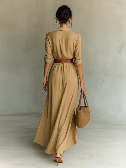 Gracia | Vestido Maxi con Cinturón