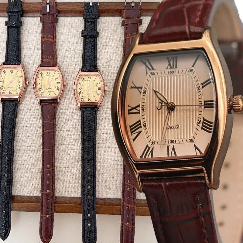 Aurelia Reloj Vintage con Correa de Cuero