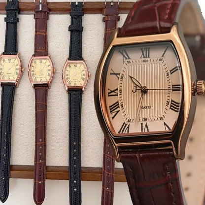 Aurelia Reloj Vintage con Correa de Cuero