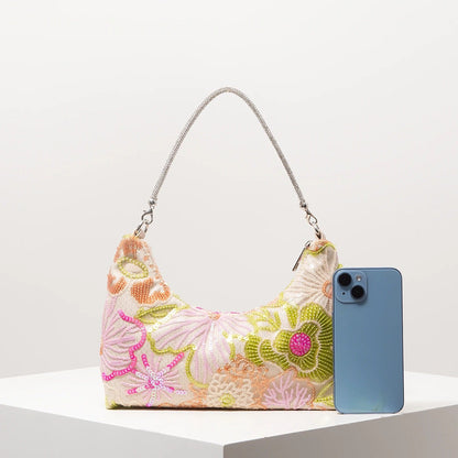Amalia Bolso Bordado Flores Silvestres