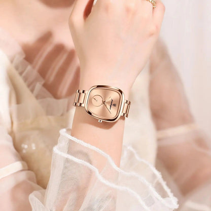 Celeste Reloj Elegante de Acero Inoxidable