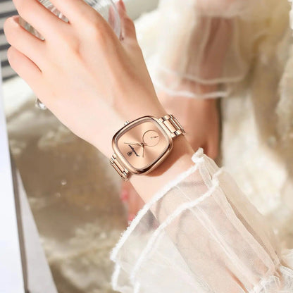 Celeste Reloj Elegante de Acero Inoxidable
