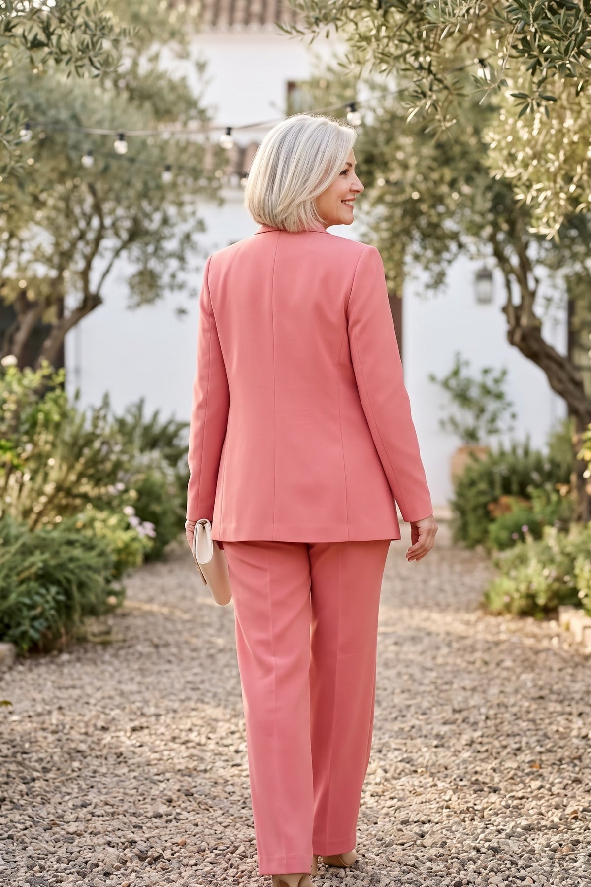 Margaux rosa de espalda