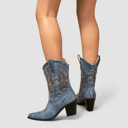 Cayetana | Botines Camperos Bordados