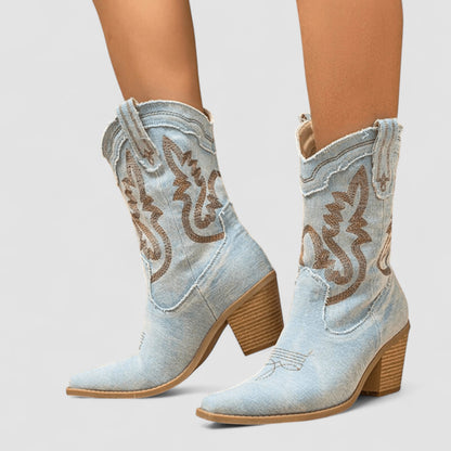 Cayetana | Botines Camperos Bordados