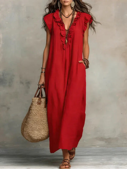 Esperanza | Vestido Largo Bohemio Fluido
