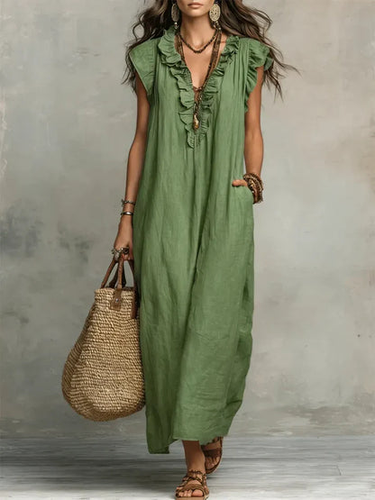 Esperanza | Vestido Largo Bohemio Fluido